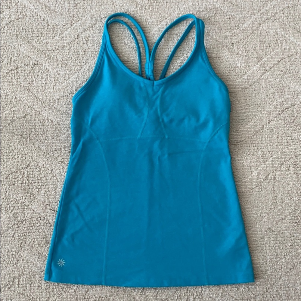 Athleta tank top built in bra SMALL